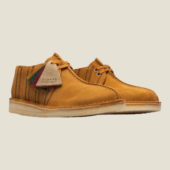 Men\'s Clarks Desert Trek in Ochre Suede. 261 74507 main image 5
